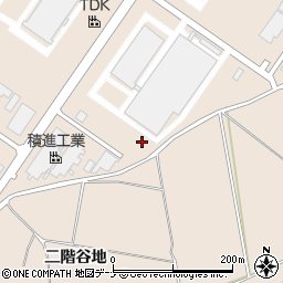 秋田県にかほ市象潟町蒲谷地周辺の地図