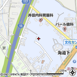 秋田県横手市十文字町周辺の地図