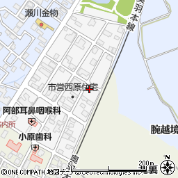 秋田県横手市十文字町西原二番町30-2周辺の地図