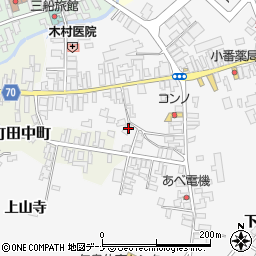 秋田県由利本荘市矢島町七日町七日町60周辺の地図