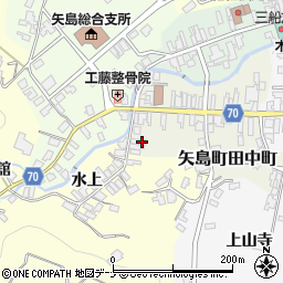 秋田県由利本荘市矢島町田中町6周辺の地図