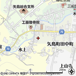 秋田県由利本荘市矢島町田中町7周辺の地図