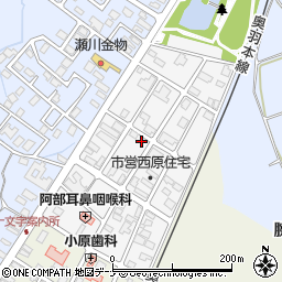 秋田県横手市十文字町西原二番町43周辺の地図