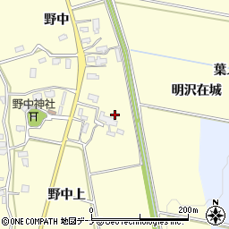 秋田県横手市平鹿町醍醐野中周辺の地図
