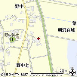 秋田県横手市平鹿町醍醐（野中）周辺の地図