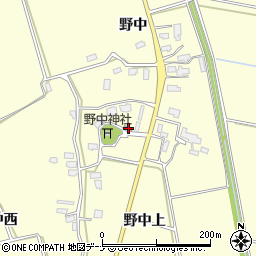 秋田県横手市平鹿町醍醐野中74周辺の地図