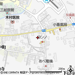 秋田県由利本荘市矢島町七日町七日町70周辺の地図