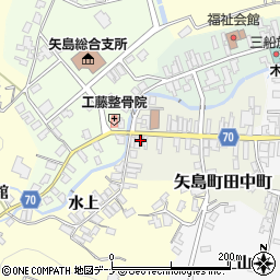 秋田県由利本荘市矢島町田中町11周辺の地図