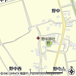 秋田県横手市平鹿町醍醐野中58周辺の地図