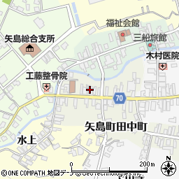 秋田県由利本荘市矢島町田中町96周辺の地図