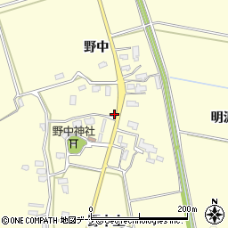秋田県横手市平鹿町醍醐野中77周辺の地図