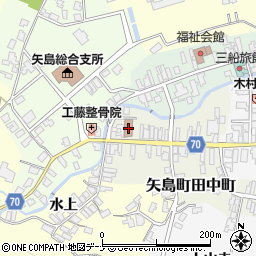 矢島郵便局 ＡＴＭ周辺の地図