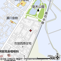 秋田県横手市十文字町西原二番町53周辺の地図