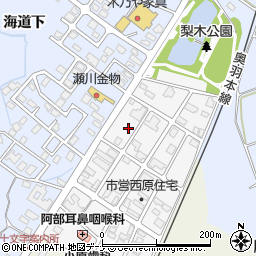 秋田県横手市十文字町西原二番町19周辺の地図