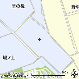秋田県横手市十文字町梨木中島周辺の地図