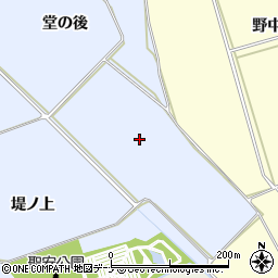 秋田県横手市十文字町梨木（中島）周辺の地図