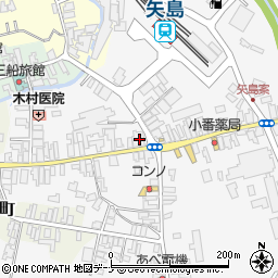 秋田県由利本荘市矢島町七日町七日町19周辺の地図