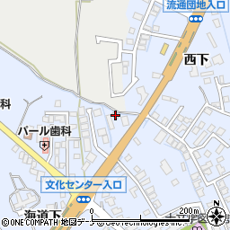 秋田県横手市十文字町西上54周辺の地図