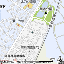 秋田県横手市十文字町西原二番町46周辺の地図