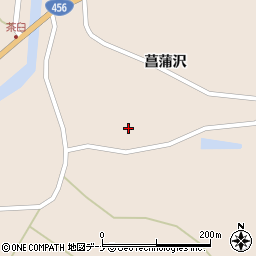 岩手県奥州市江刺岩谷堂菖蒲沢176周辺の地図