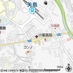 秋田県由利本荘市矢島町七日町七日町11周辺の地図