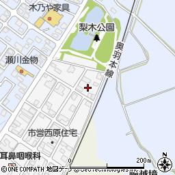 秋田県横手市十文字町西原二番町25-6周辺の地図