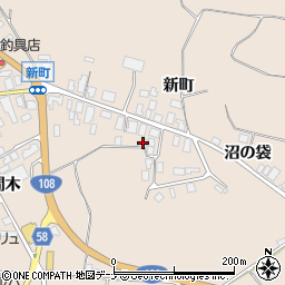 秋田県由利本荘市矢島町元町新町116周辺の地図