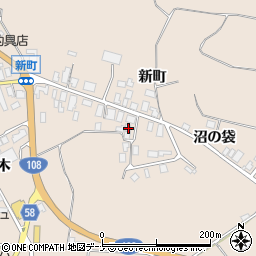 秋田県由利本荘市矢島町元町新町117周辺の地図