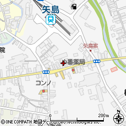 秋田県由利本荘市矢島町七日町七日町9周辺の地図
