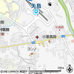 秋田県由利本荘市矢島町七日町七日町13周辺の地図