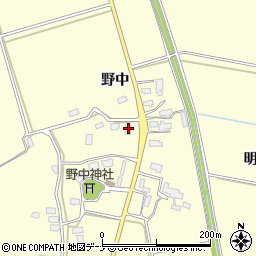 秋田県横手市平鹿町醍醐野中74-1周辺の地図