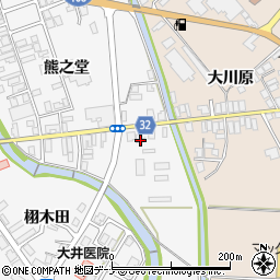 秋田県由利本荘市矢島町七日町熊之堂212周辺の地図