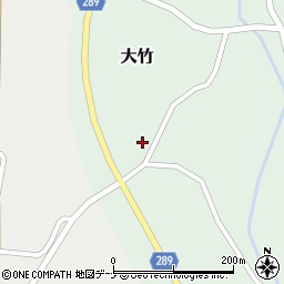 秋田県にかほ市大竹下後61周辺の地図