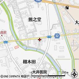 秋田県由利本荘市矢島町七日町熊之堂4周辺の地図