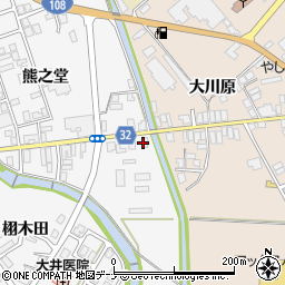 秋田県由利本荘市矢島町七日町熊之堂46周辺の地図