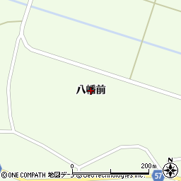 秋田県横手市十文字町睦合（八幡前）周辺の地図