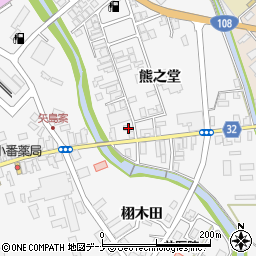 秋田県由利本荘市矢島町七日町熊之堂15周辺の地図