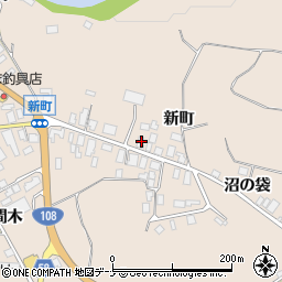 秋田県由利本荘市矢島町元町新町121周辺の地図