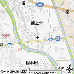 秋田県由利本荘市矢島町七日町熊之堂89周辺の地図