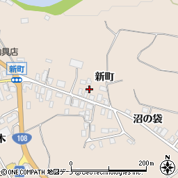 秋田県由利本荘市矢島町元町新町120周辺の地図