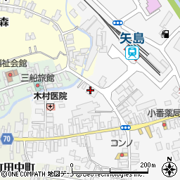 秋田県由利本荘市矢島町七日町七日町3-8周辺の地図