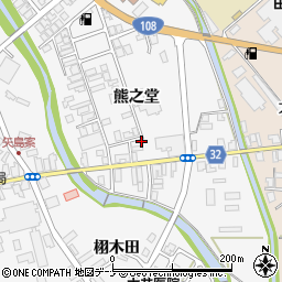 秋田県由利本荘市矢島町七日町熊之堂12-20周辺の地図