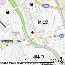 秋田県由利本荘市矢島町七日町熊之堂19周辺の地図