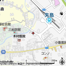 秋田県由利本荘市矢島町七日町七日町3-7周辺の地図