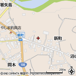 秋田県由利本荘市矢島町元町新町124周辺の地図
