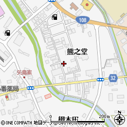 秋田県由利本荘市矢島町七日町熊之堂83周辺の地図