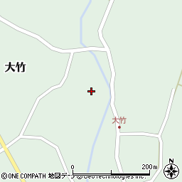 秋田県にかほ市大竹下後26周辺の地図