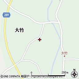 秋田県にかほ市大竹下後周辺の地図