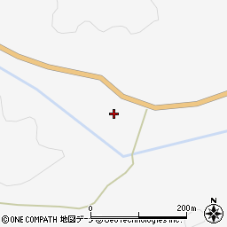 秋田県雄勝郡羽後町払体清水掛周辺の地図