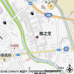 秋田県由利本荘市矢島町七日町熊之堂76周辺の地図